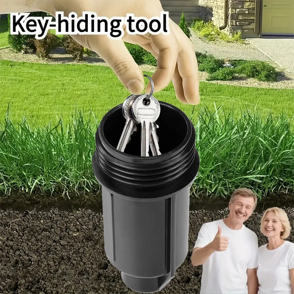Fake Sprinkler Key Safe Outdoor Buried Key Hider Waterproof Design Uses for Garden Yard Security