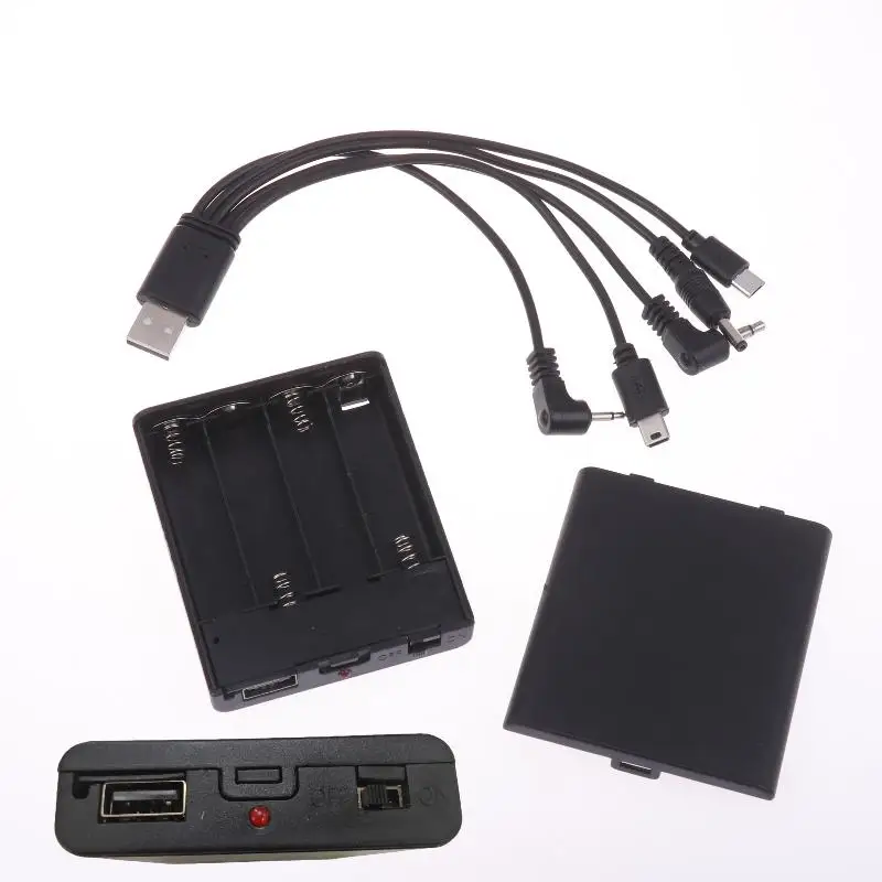 1Pcs 2.5mm Plug Password Electronic Lock Emergency Spare Battery Box Accessories 6V Safe Universal External Power Box