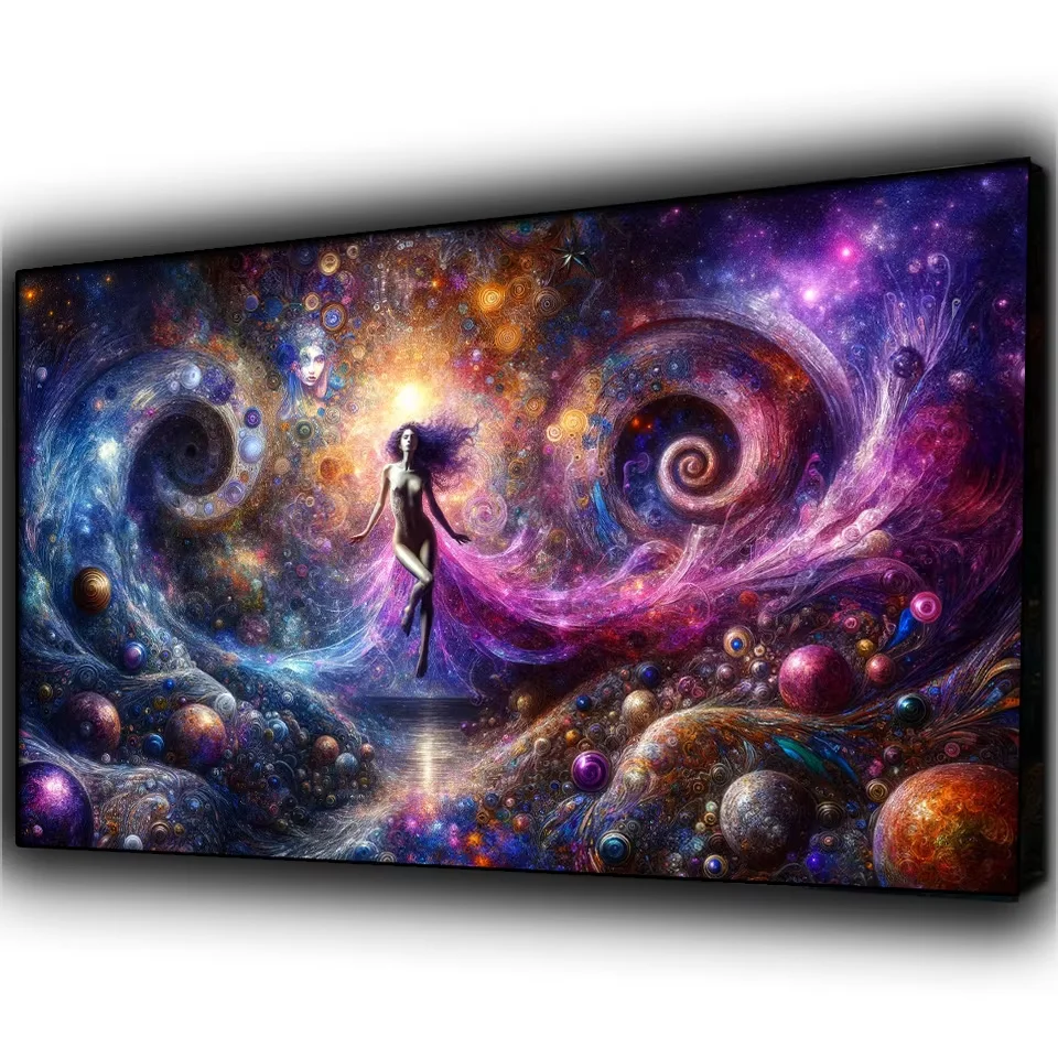 Beautiful Mystical Woman Diamond Painting Large Size Full Square Round Cross stitch Surreal Galaxy Mosaic Embroidery,Home Decor