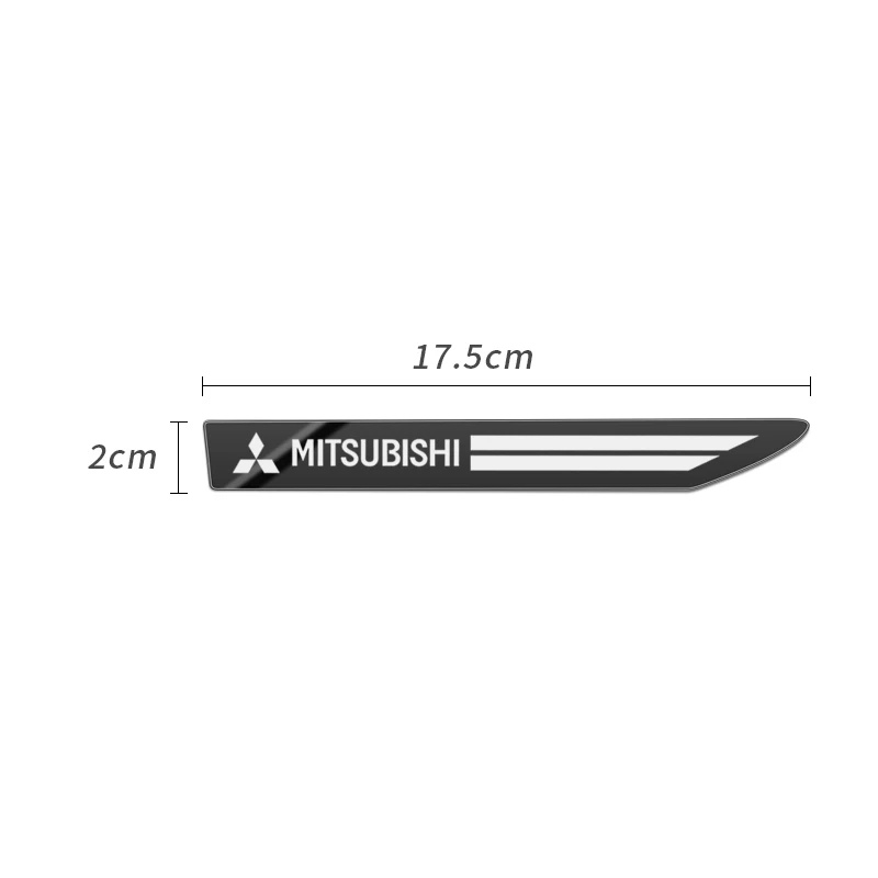 Car Styling 2pcs Side Wing Badge Emblem Fender Sport Car Sticker for Mitsubishi ASX LANCER Ralliart PAJERO Car Accessories