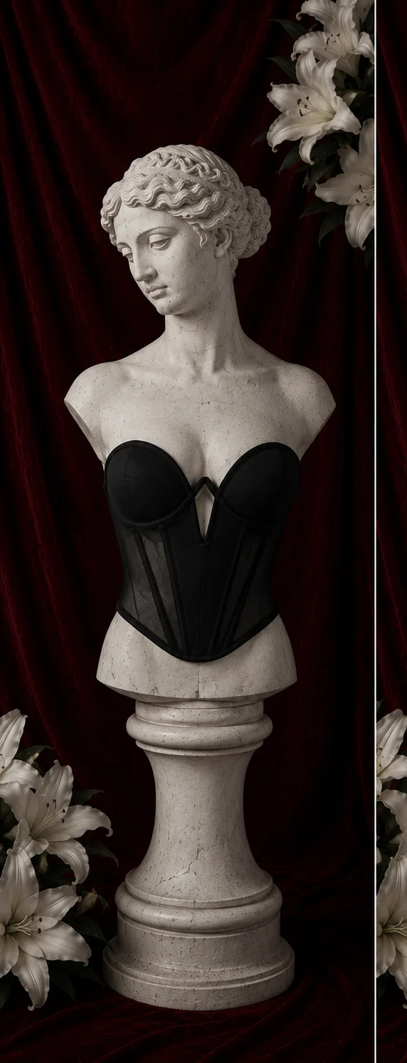 【 Fragments.SPECIAL LINK:THE MASCOT'SLITTLE GIFT.】Women's W-Wire Corset Mesh Tube Top