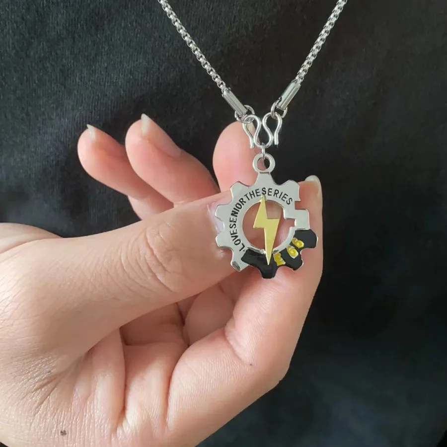 Can a Thai Drama Senior Love Me? Gear Necklace Luxury Simple Couple Sweater Chain Neck Chain