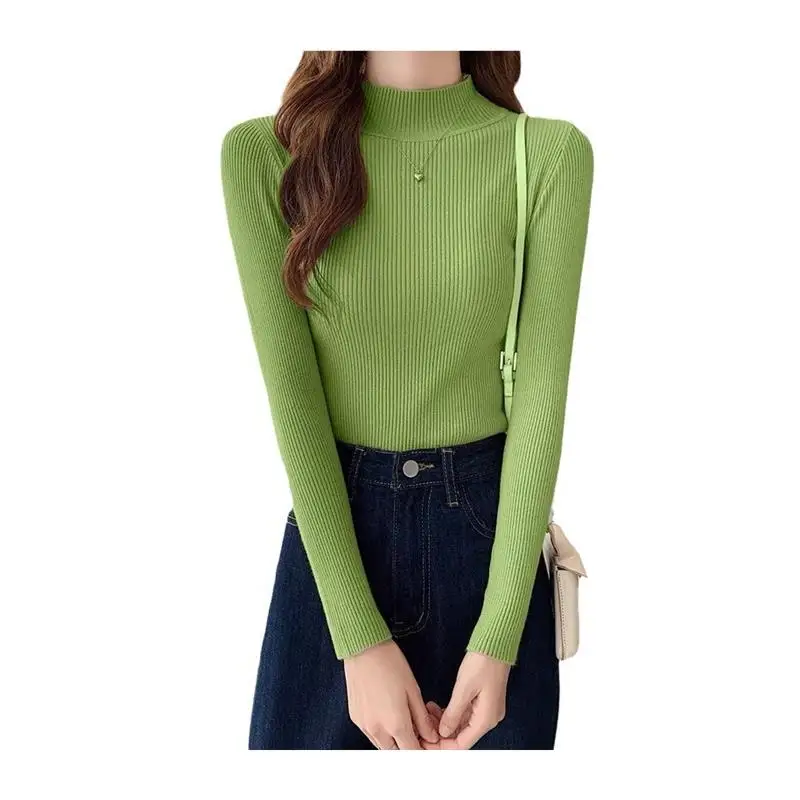 Dames slim fit trui elastisch lang Sve gebreide winterkleding comfortabel ademend casual Sle faionable ontwerp