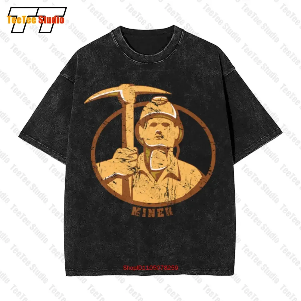 Miner Iv Coal Miner Mineworkers Mine Miners Mining Vintage Oversized T-Shirt V8AC