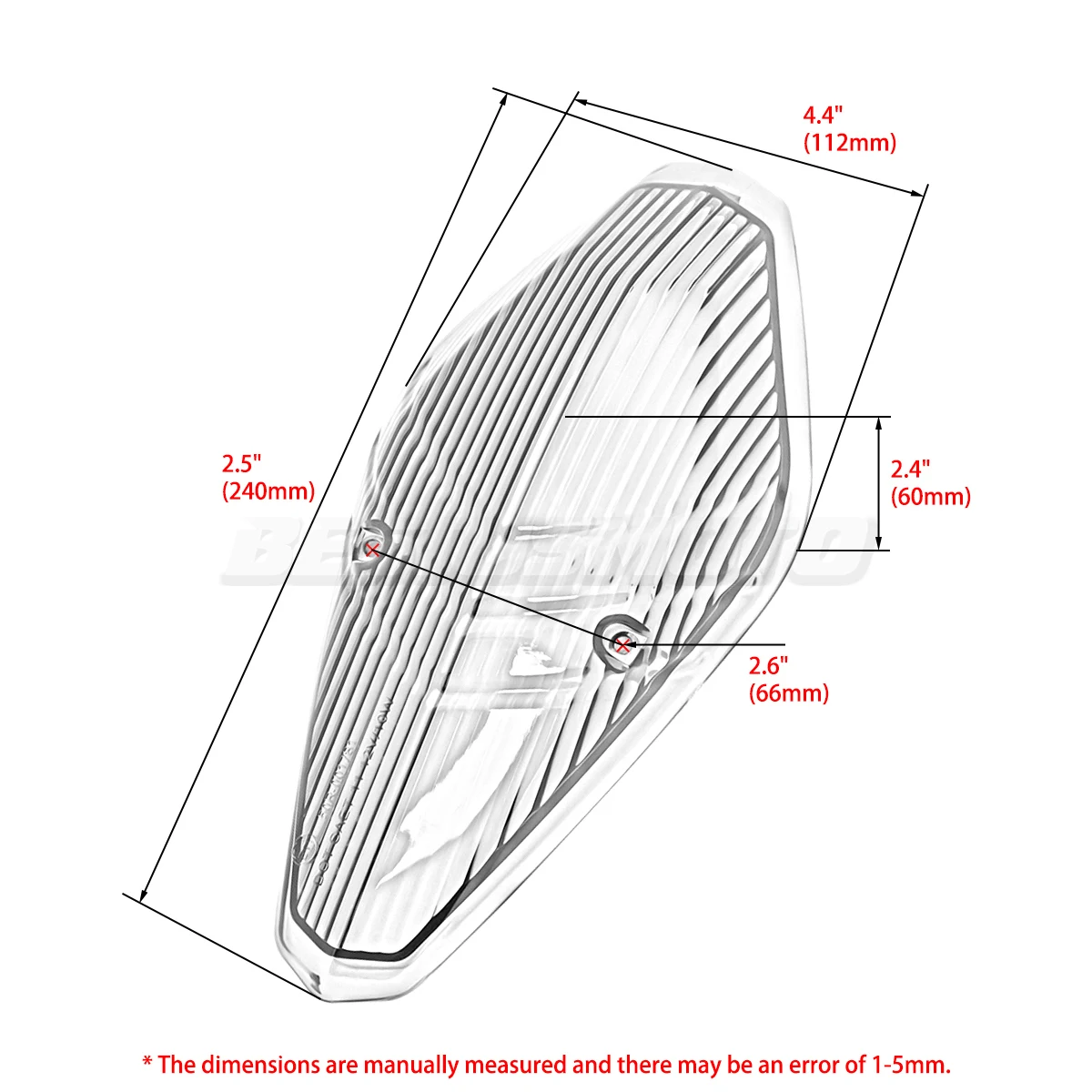 Motorcycle Accessories Brake Tail Light Lens For Honda VTX 1300 VTX1300 S T R 2003-2009 VTX 1800 VTX1800 S T R 2002-2008