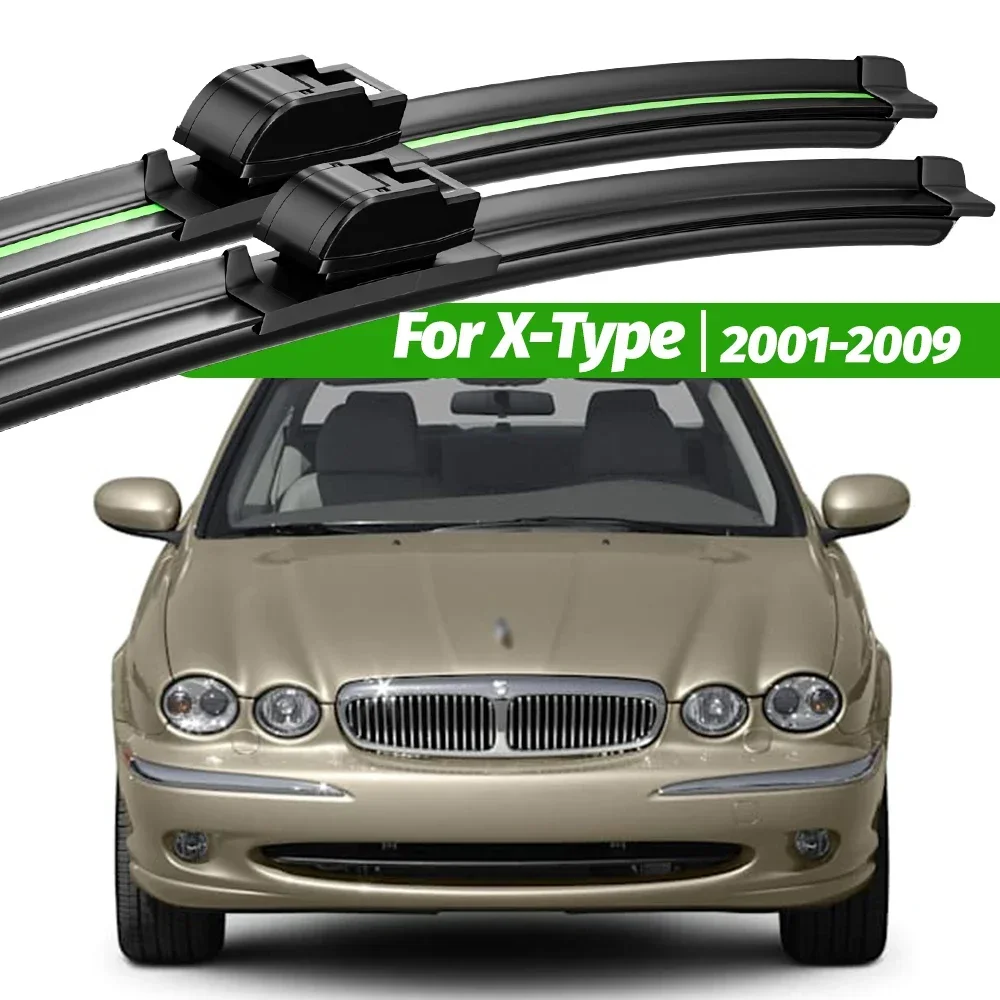 

For Jaguar X-Type X Type X400 2001-2009 2pcs Front Windshield Wiper Blades 2004 2005 2006 2007 2008 Windscreen Window Accessorie