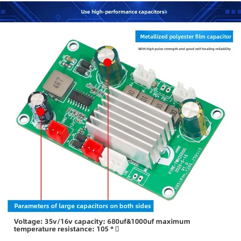 SOTAMIA 50 واط * 2 ثنائي القناة عالية مكبر كهربائي مجلس TPA3116D2 وحدة مضخم الصوت الرقمي DC12 15 فولت مكبر الصوت السلبي