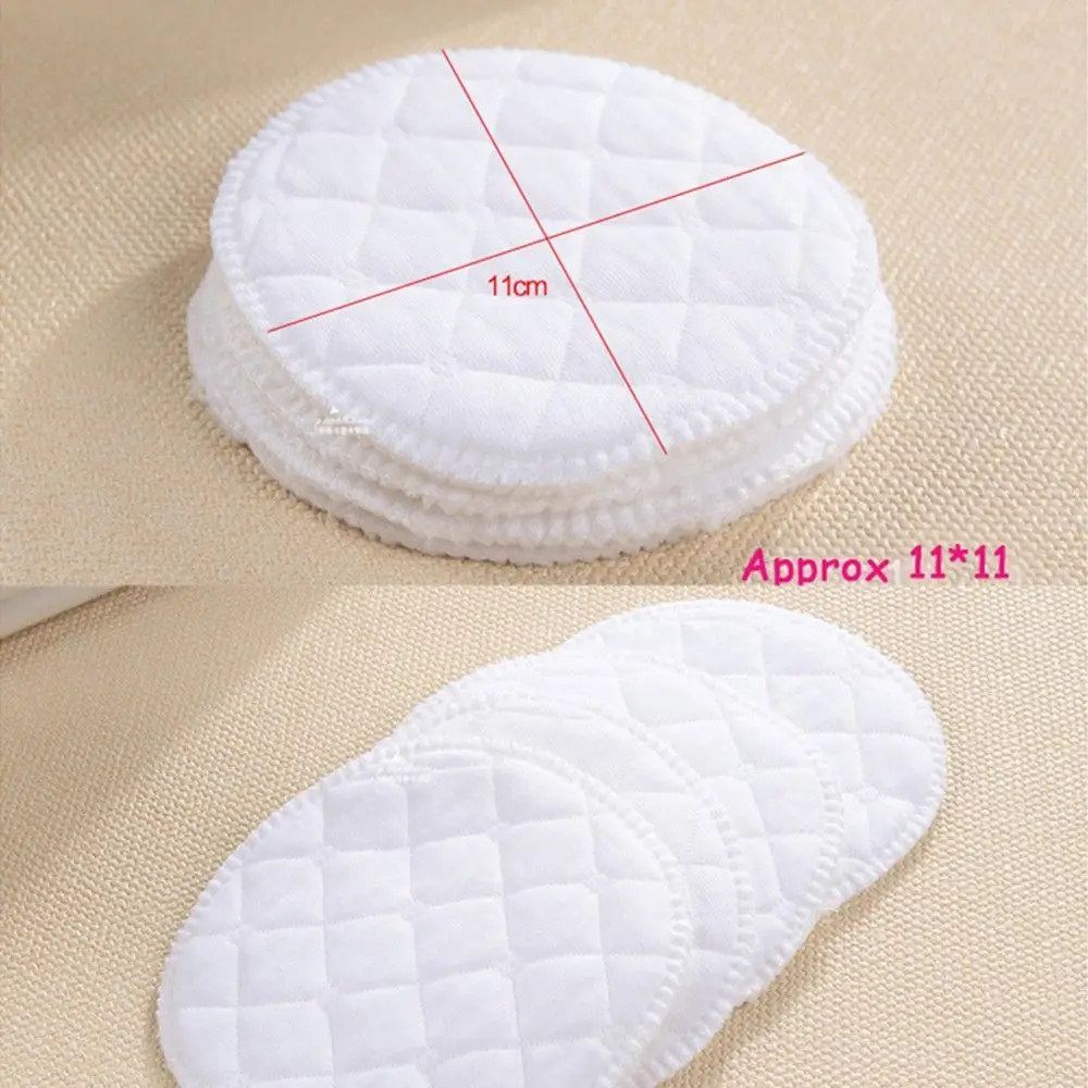 Hot Useful 12pcs Mammy Breastfeeding Absorbent Maternal Anti-overflow Ecological Cotton Reusable Nursing Washable Breast Pads