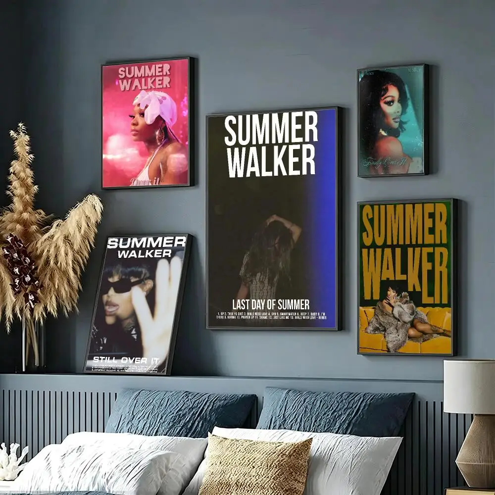 music Summer Walker Poster Wall Posters Art Print HD Print Self-Adhesive Waterproof Wall Stickers Room Decoration
