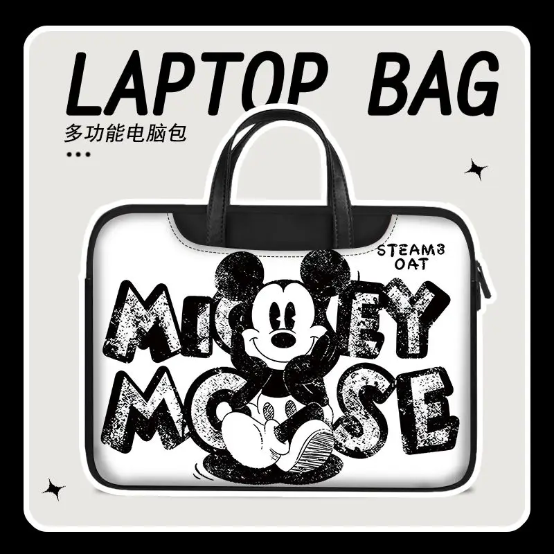 Disney Lilo and Stitch Mickey Mouse Laptop Bag 14 16 15.6 Inch Laptop Bag for Macbook Air Pro Computer Handbag Briefcase Gift