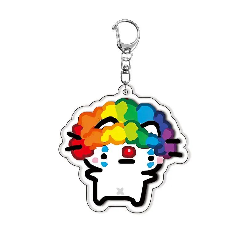 Anime High-speed Cat MaoMao Cosplay Keychain Accessories Cartoon Pendant Christmas Gift