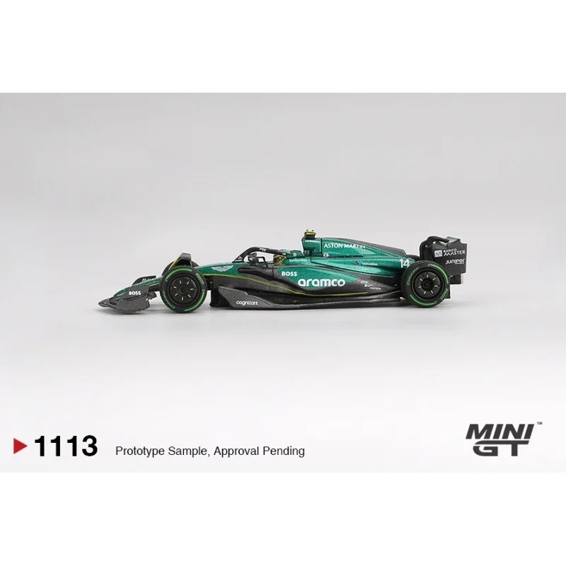 ميني جي تي 1:64 أستون مارتن AMR24 # 14 فرناندو ألونسو # 18 لانس سترول 2024 F1 مجموعة نماذج سيارة مصنوعة من خليط معدني هدية #2