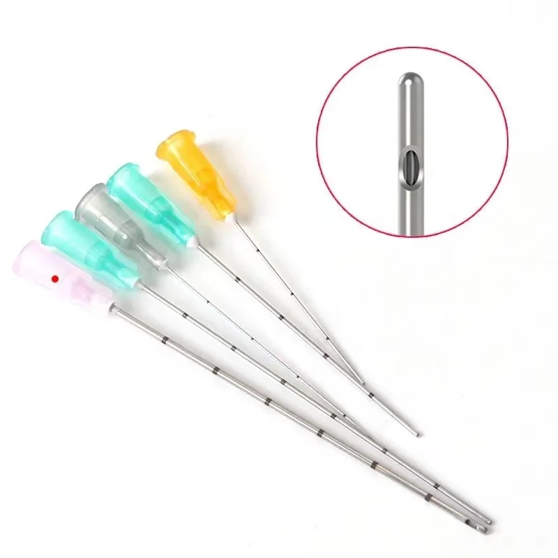 10pcs Disposable Blunt Tip Cannula Needles 16g 18g 22g 23g 25g 27g 38mm 50mm 70mm 10mm Individual Packaging Micro Cannula Needle