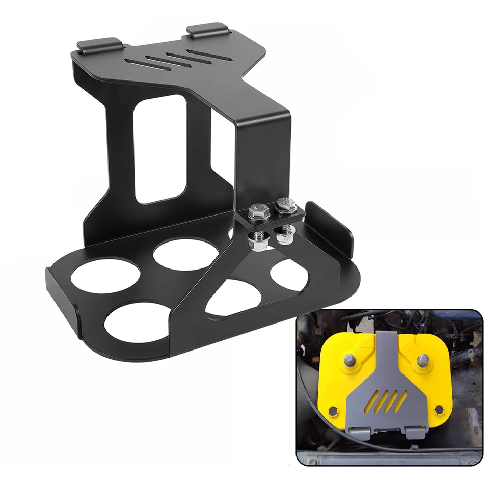 TENG MILE Optima Battery Box Tray Hold Compatible with Optima Group 34/78 ATV UTV Truck Battery Mount Holder Bare Metal