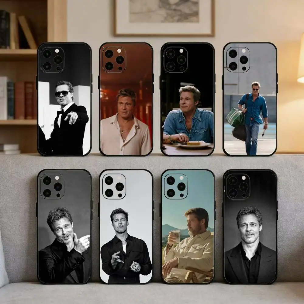 

S-Sonny Hayes B-Brad P-Pitt Phone Case For iPhone 16,15,14,13,12,17,Pro Max,Plus Silicone Black Case