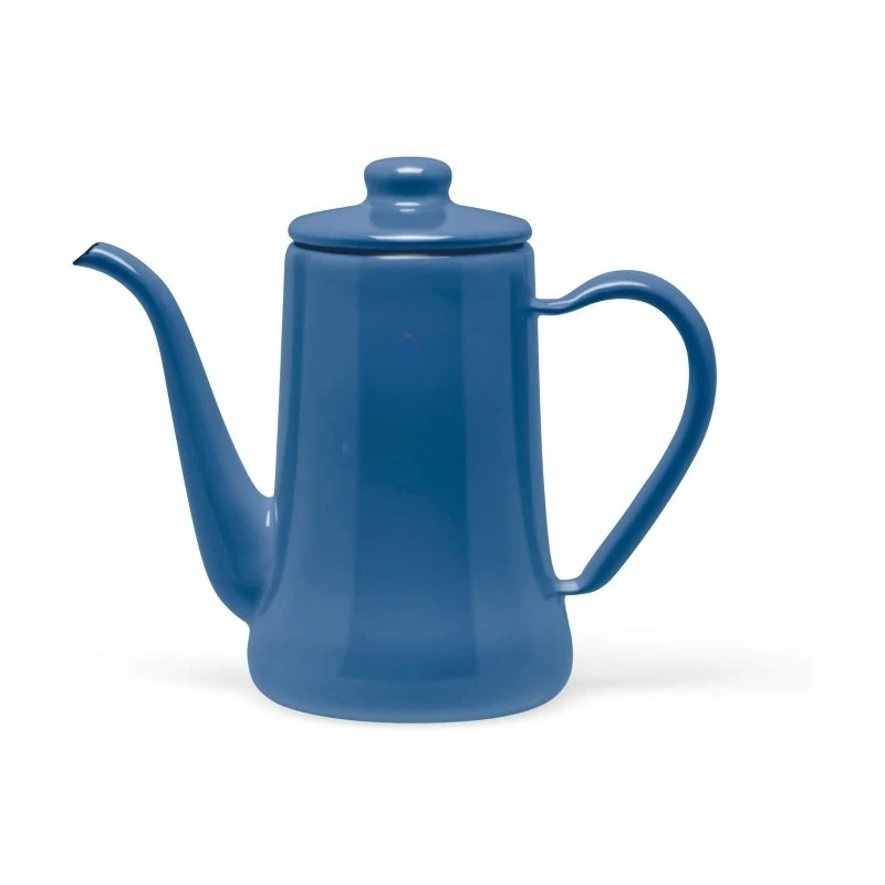 Enamel Coffee Pot, Moon Rabbit Print, Hand Pour Pot, Enamel Fine-mouth Outdoor Kettle Can Be Used for Open Fire