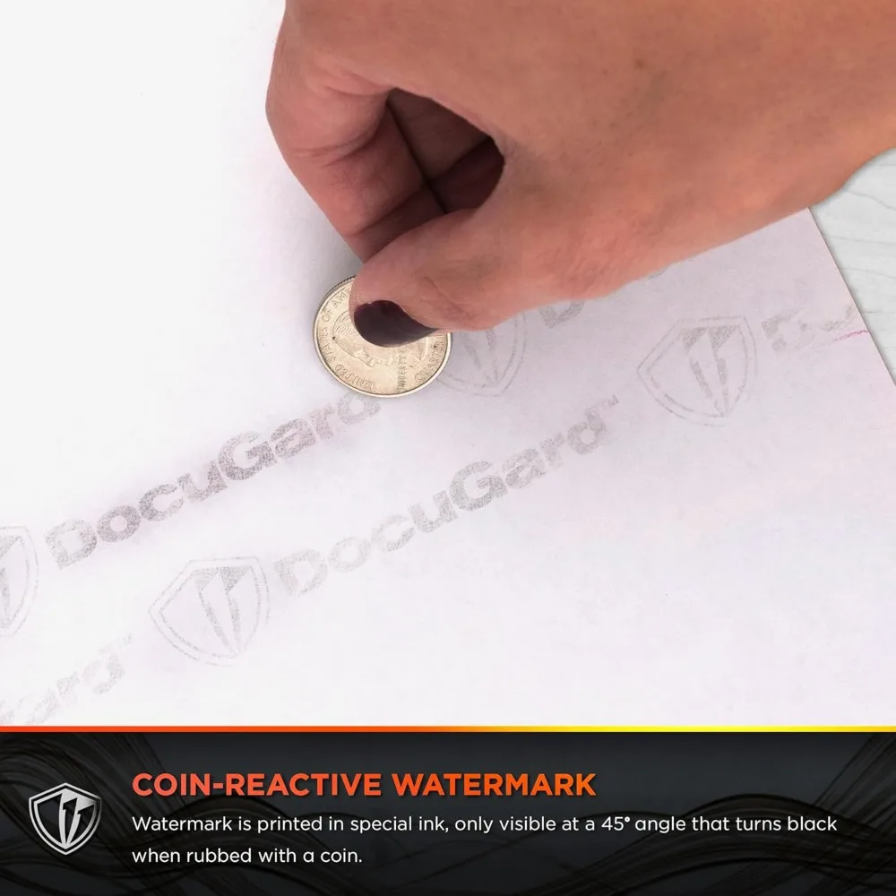 다용도 고급 블루 보안 용지, 7가지 기능, 8.5 x 11인치, 24lb, 2500매