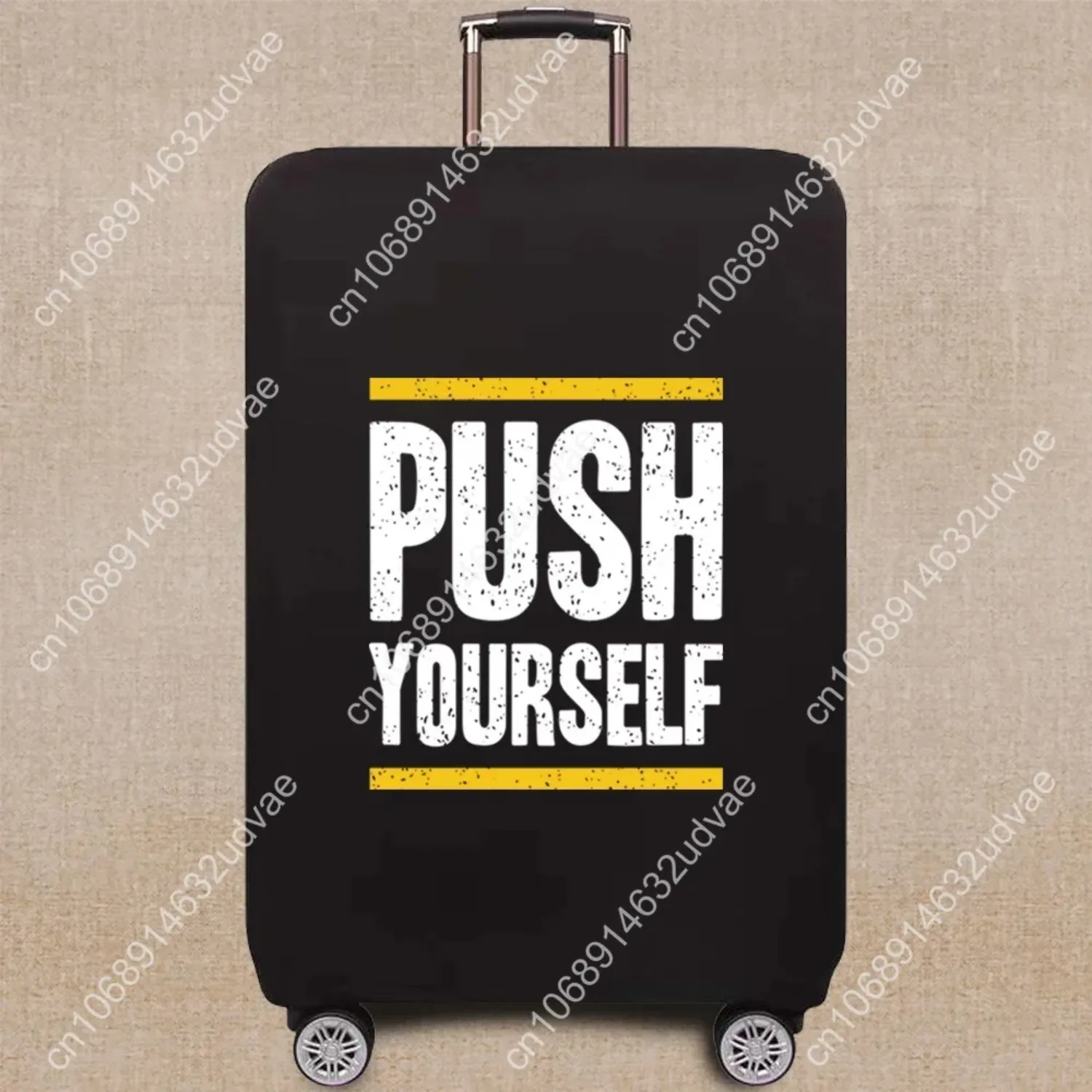 Phrase Pattern Series Live The Life Travel Accessories Luggage Case Suitcase Dust Protective Cover Trolley Case Elastic Cover