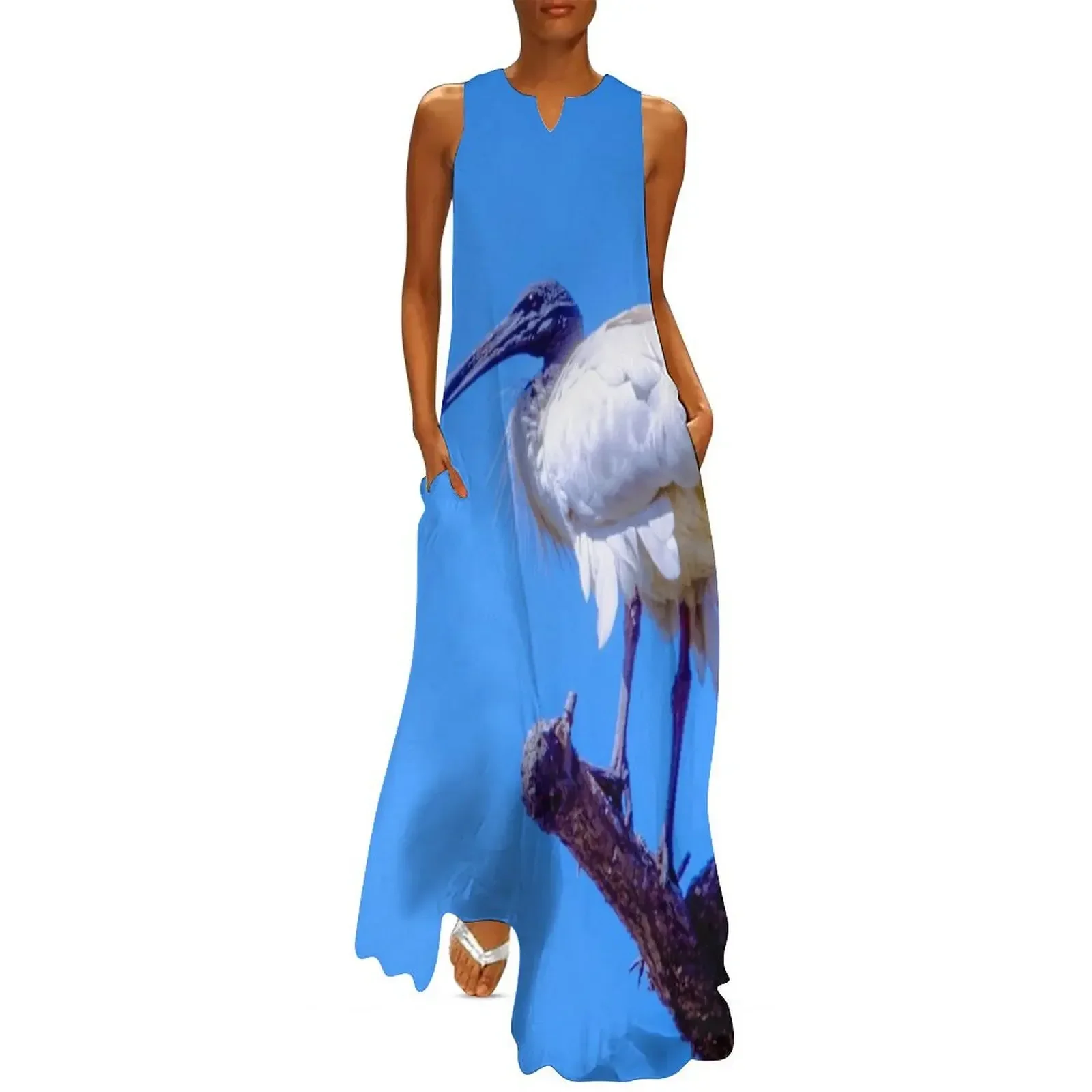 

The Australian White Ibis Long Dress Women's summer suit Dress