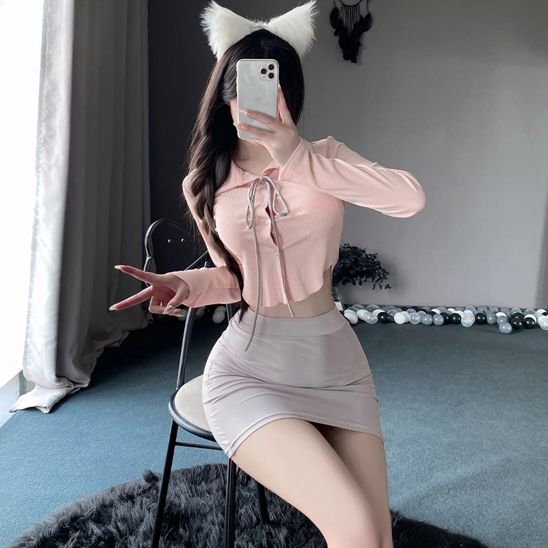 Sexy Female Secretary Role-playing Suit Anime Style Japanese Cosplay Costume Professional Wear Teacher Professional Wear Bedroom