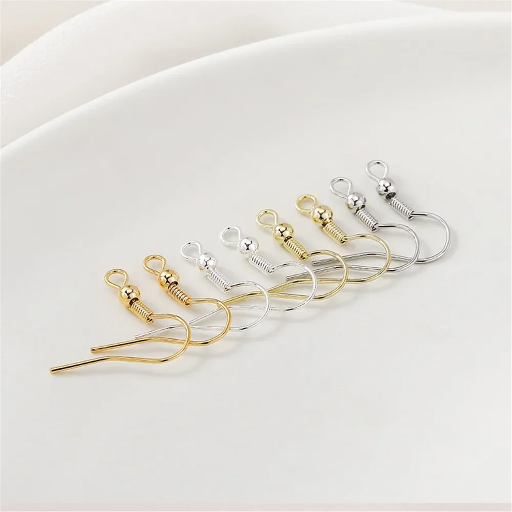 

14K18K Gold Wrapped Round Ball Ear Hook Handmade DIY Ear Accessories Ear Clip Ear Rings Ear Accessories Material Accessories