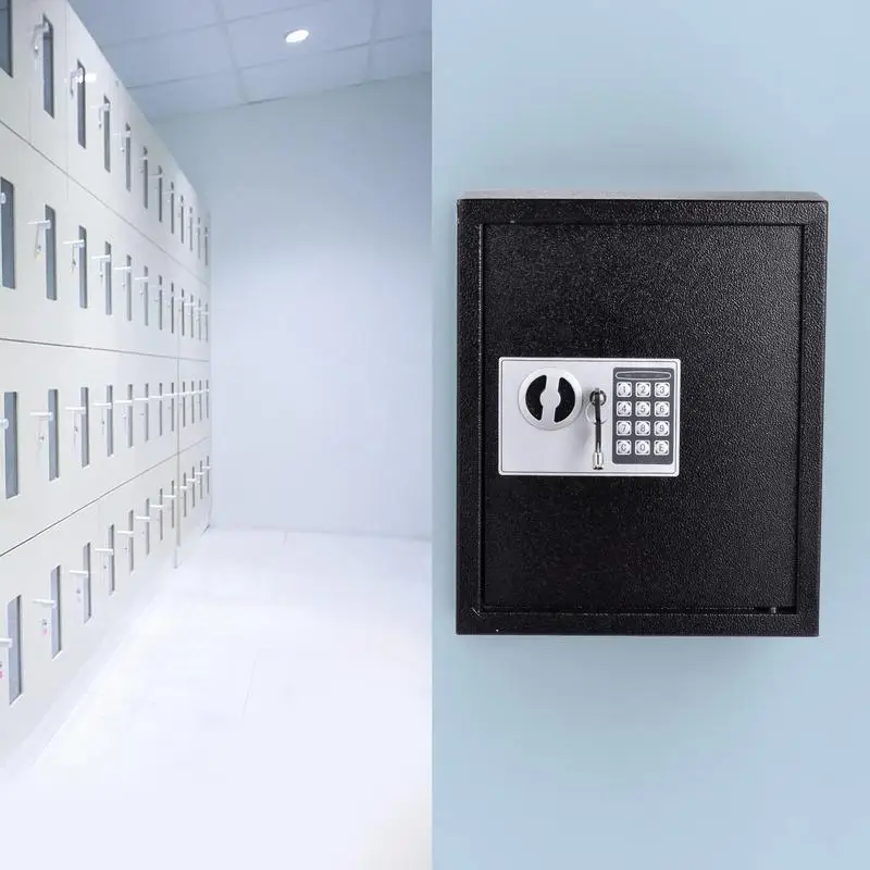 ตู้กุญแจ 40 ที่ใส่กุญแจตู้กุญแจดิจิตอลที่เก็บกุญแจกล่องล็อคเหล็กพร้อมแท็กกุญแจกุญแจอิเล็กทรอนิกส์ปลอดภัยสําหรับโรงแรมบ้าน