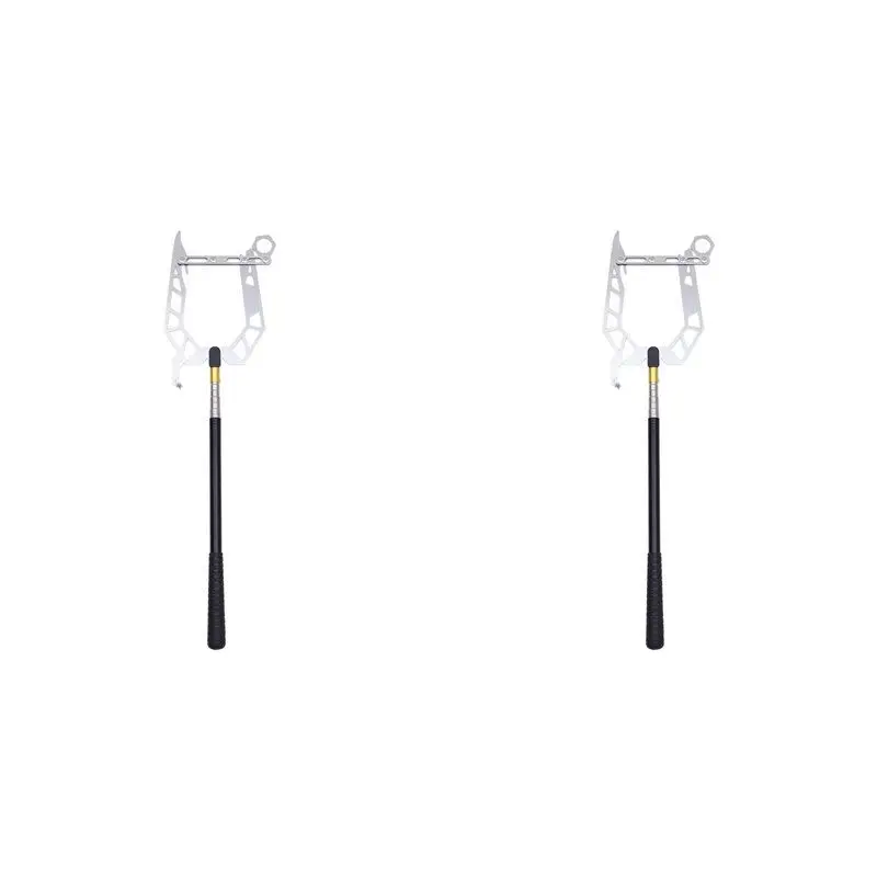 【PRICE-DROP!】2X Dock Hook Multi-Purpose Telescoping Boat Hook Long Distance Threader Mooring Rope Cable Wire Guider Fishing Rod