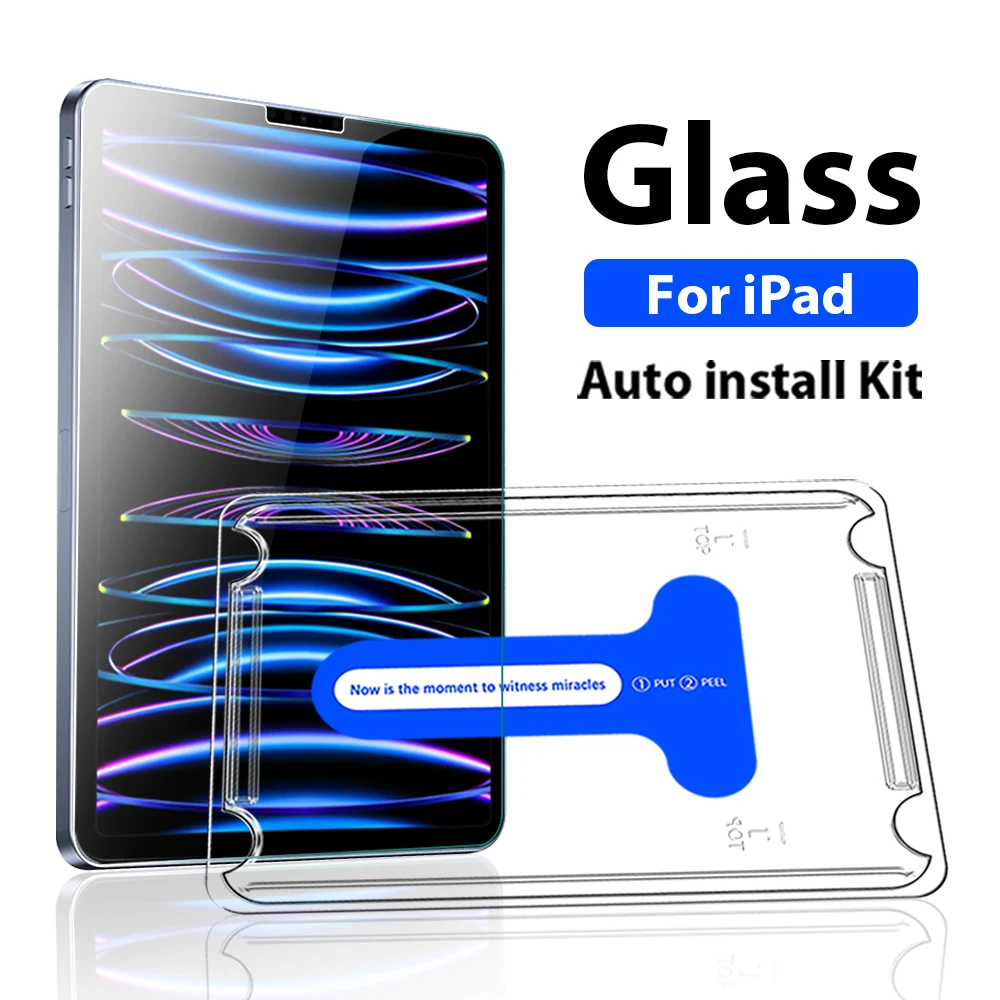 Tempered Glass For Ipad Pro 11 12.9 12 9 10th Generation 10 9 Screen Protector For iPad 9th 8th 7th Air 5 4 3 2 Mini 6 10.5 Film