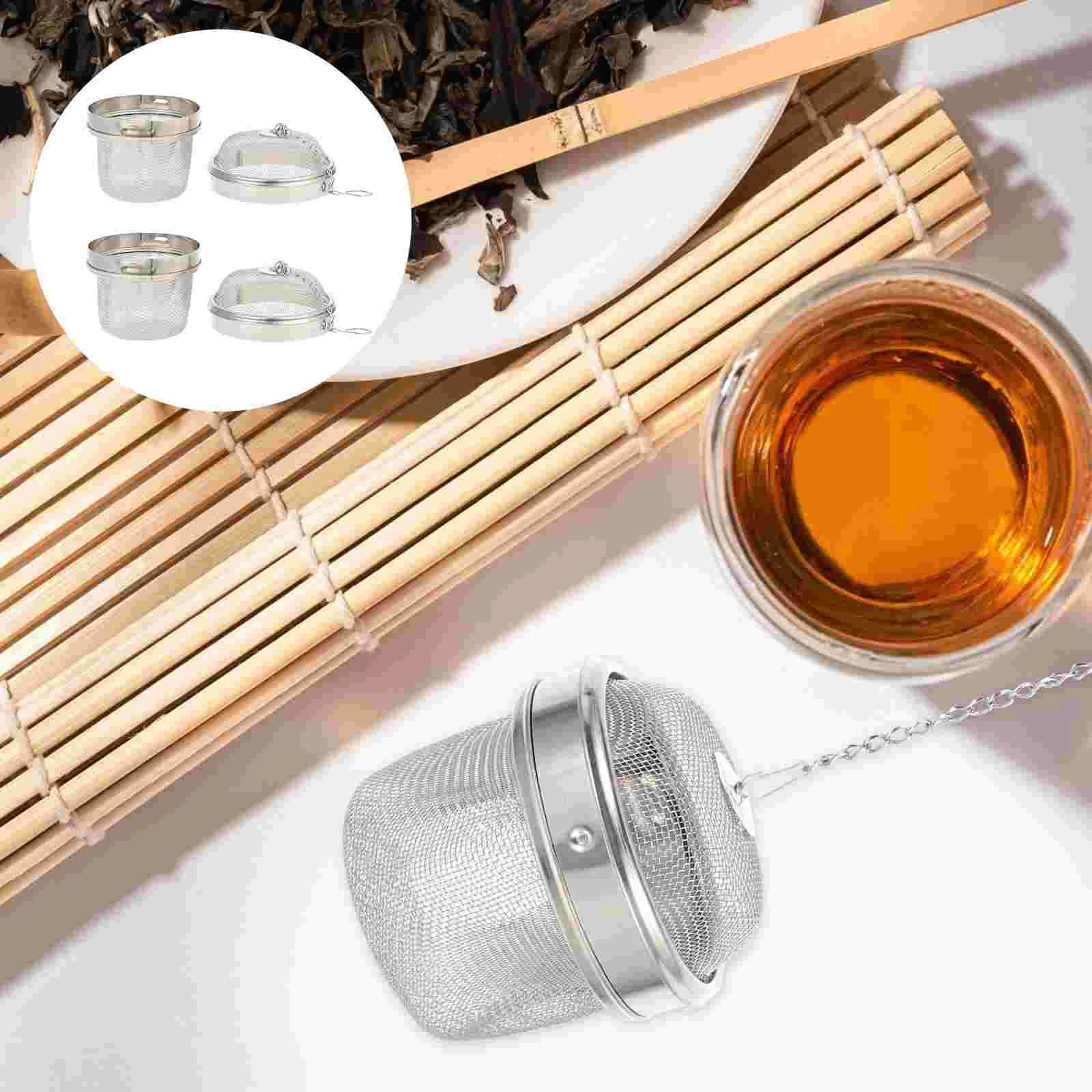 2 Pcs Watch Seasoning Balls Multi-function Jewelry Basket Stainless Steel Washing Silver Cleaning