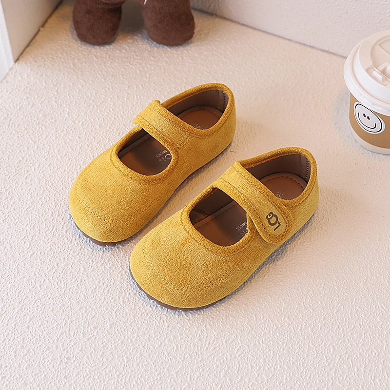 Mary Janes-Schuhe für Kinder, Wildleder, flach, für den Frühling, lässig, Unisex, flache Schuhe für Mädchen, atmungsaktiv, flexibel, prägnanter Stil, Kinderschuhe, Größe 23–36 – Detail 10