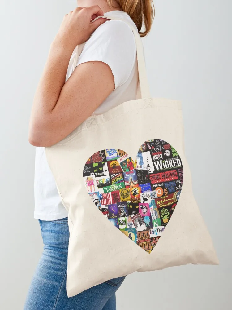 

Musicals Collage II Оригинальная большая сумка, ручные сумки, сумка для покупок, большая сумка для покупок