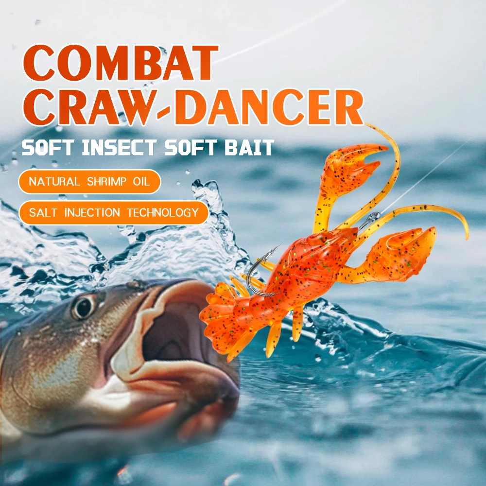 cylius-10-pcs-lote-45g-isca-de-pesca-isca-macia-para-pesca-de-baixo-76mm-combait-lagostins-isca-macia-olho-de-peixe-verme-isca-bug-isca-kit