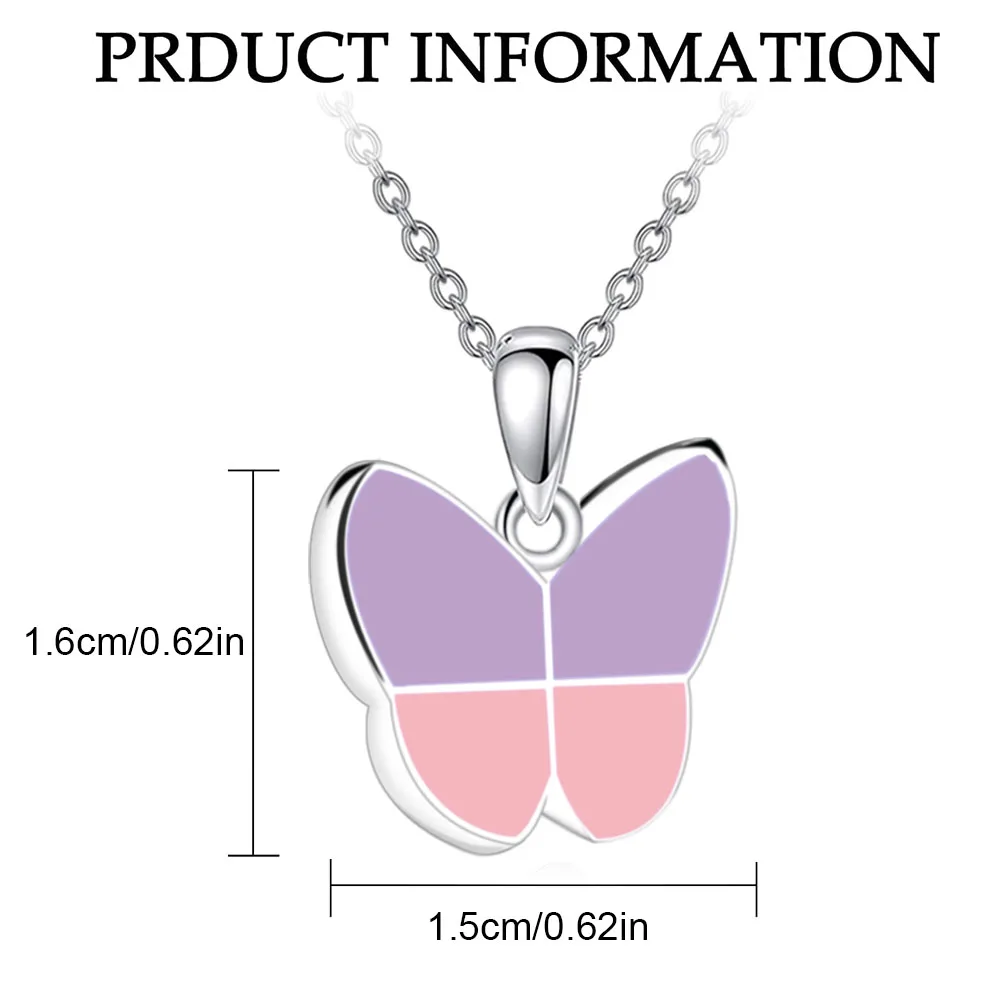 Butterfly Cremation Urn Necklace for Ashes Keepsake Cremation Jewelry for Human Ashes Stainless Steel Memorial Pendant