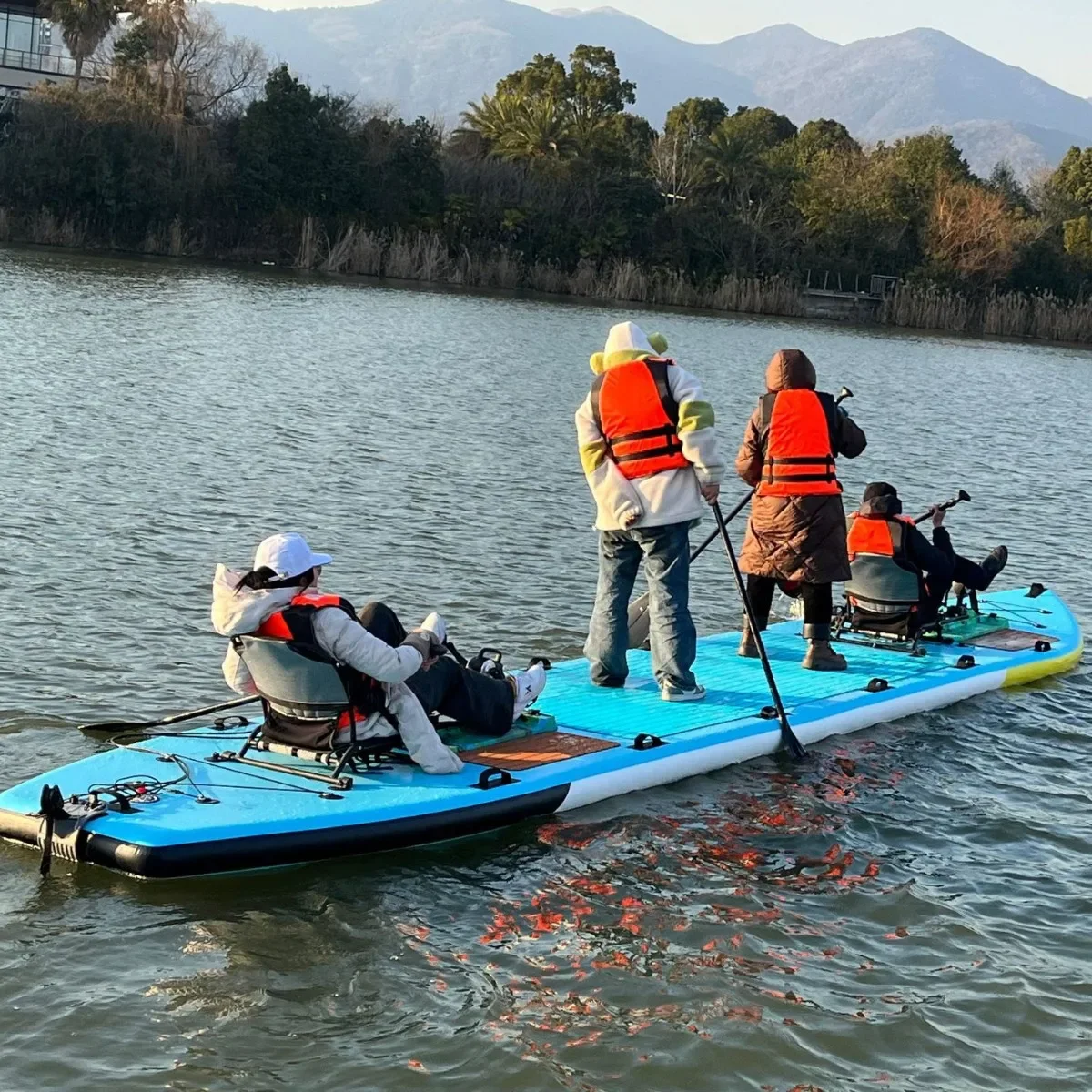 Multi-person inflatable boat SUP BOARD foldable