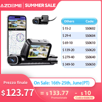 AZDOME 360° Dash Cam M660 Front Rear Inside Car Camera 5G WiFi GPS 4 Channel Dash Camera for Cars IR Night Vision 2.5K+1K+1K+1K