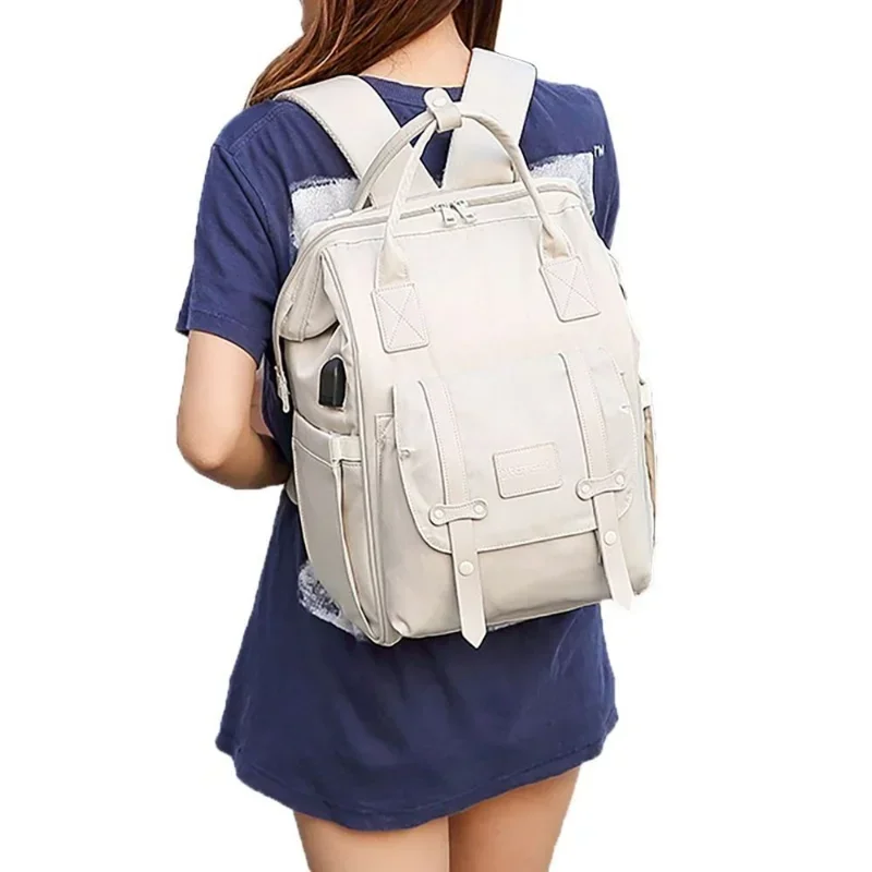 Bolsa de pañales para bebé, mochila de almacenamiento impermeable, bolso de viaje al aire libre, bolsa de maternidad para artículos de bebé, 2