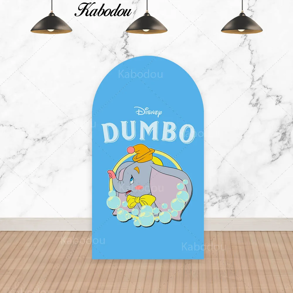 Dumbo Boog Foto Achtergrond Gebogen Muur Kids Verjaardagsfeestje Decoratie Baby Douche Fotografie Achtergrond