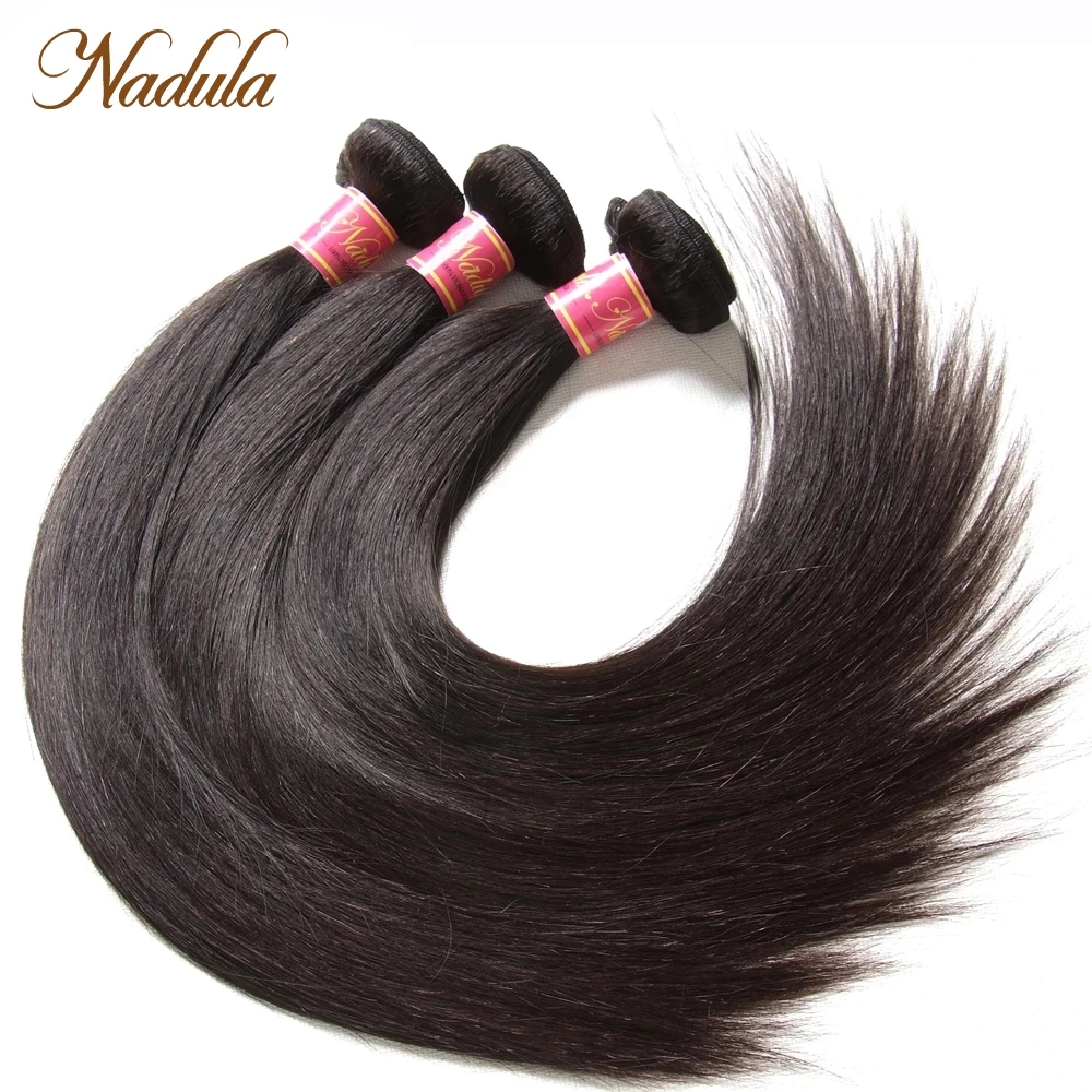 Nadula مستقيم الشعر 3 قطعة/الوحدة البرازيلي ينسج الشعر 8-30 بوصة 100% شعر مستعار بشري اللون الطبيعي ريمي الشعر حزمة صفقات #3