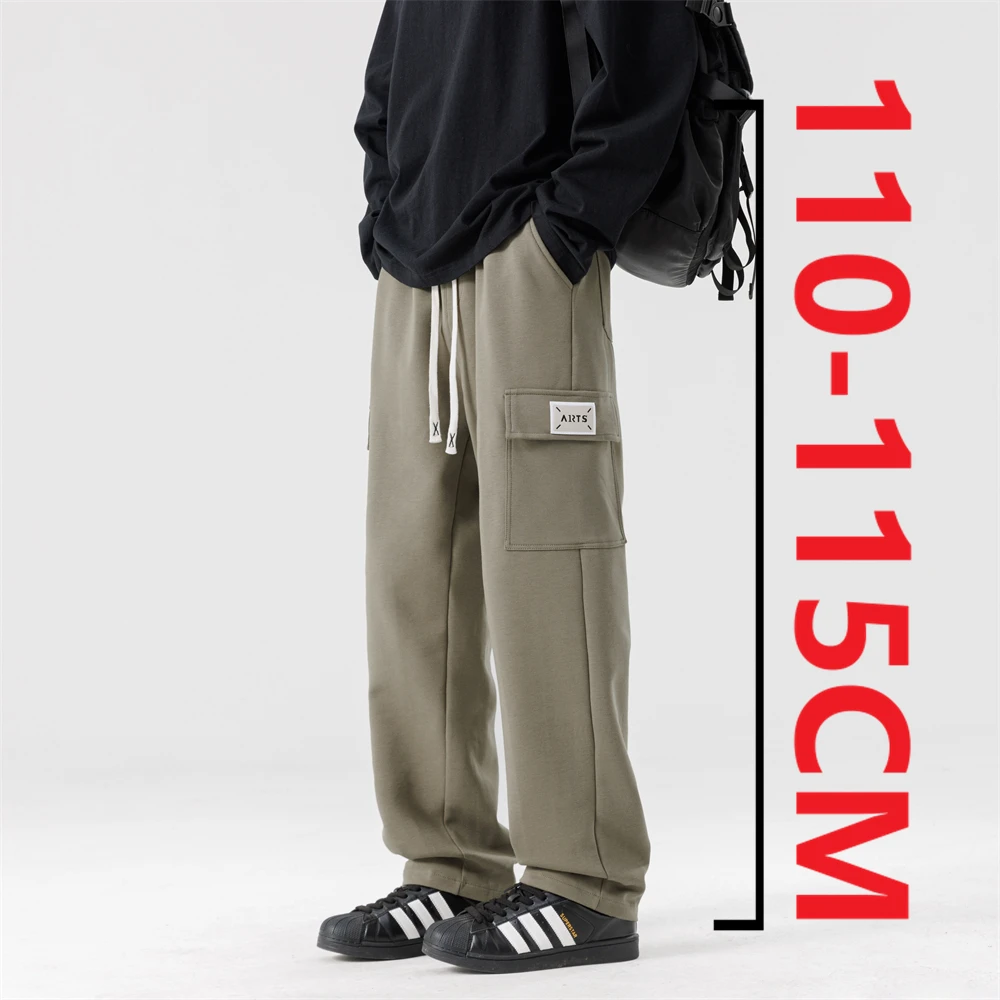 

New 2025 Autumn/winter 195 Tall Man Pants 115cm Extra-long Version Trousers Casual Sportswear Cargo Pants High Quality Clothing