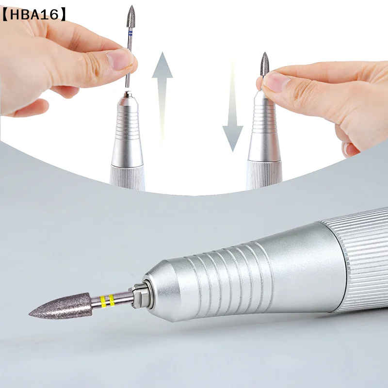 หัวเจียรเล็บทรงกรวย รุ่น HBA16 สำหรับเครื่องตะไบเล็บ ใช้สำหรับทำเล็บเท้า ทำความสะอาดหนังกำพร้า ตะไบเล็บ ขัดเจล ล้างเจล และทำเล็บ