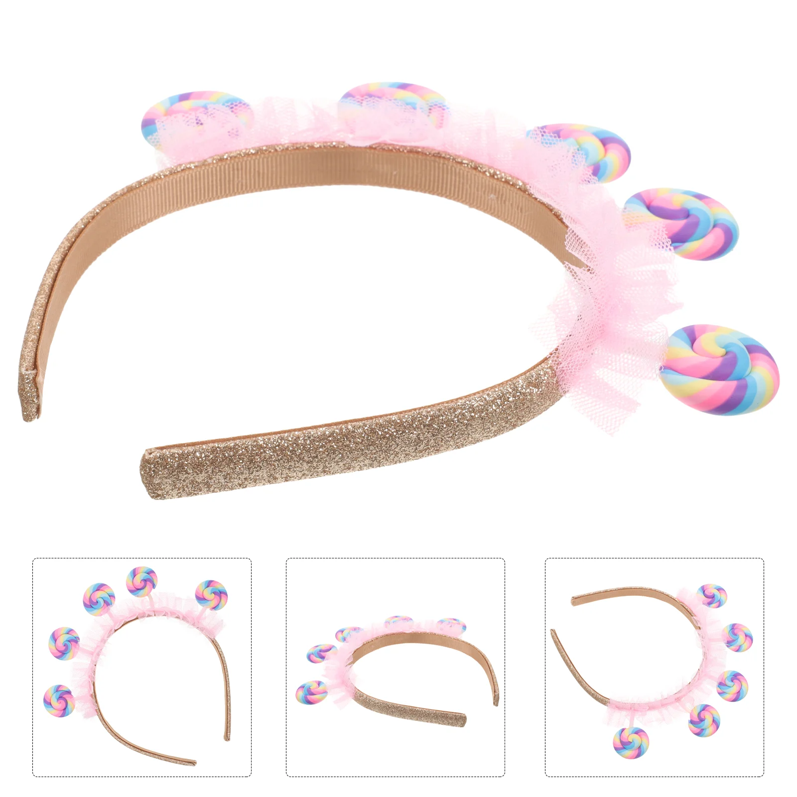 

Children's Headband Candy Lovely Hair Hoops Creative Kids Accessories for Women Chick Headbands