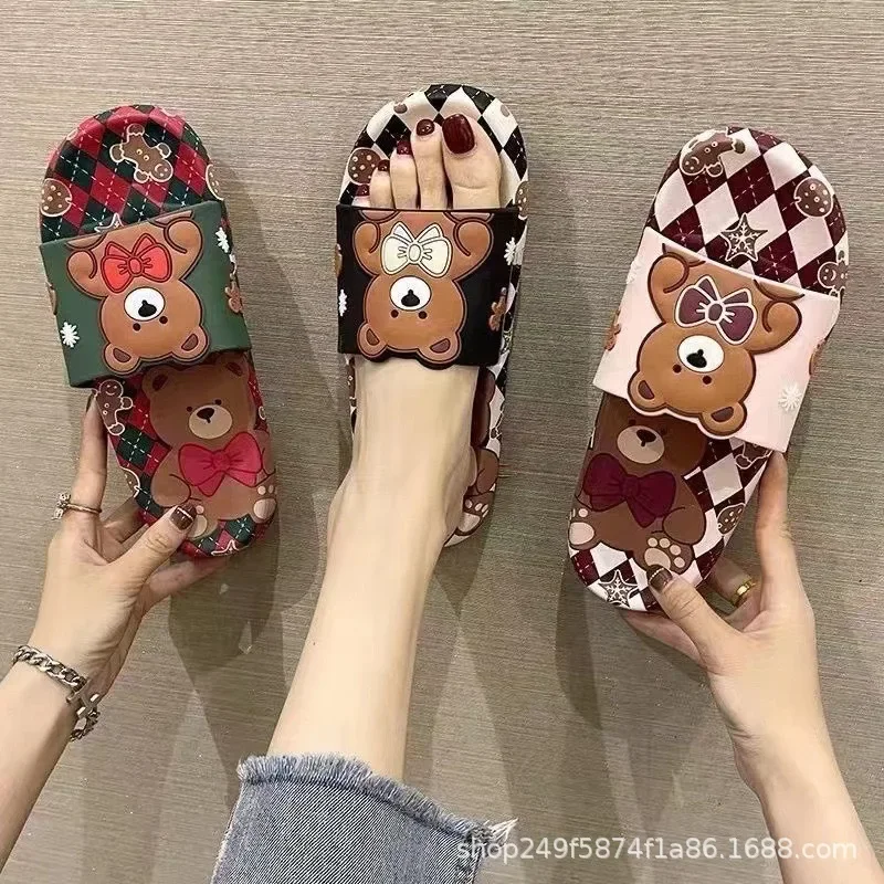 Summer Slippers Women's Outer Wear Cartoon Cute Student Nursing Home Indoor Bathroom Slippers Wholesale PVC Outsole