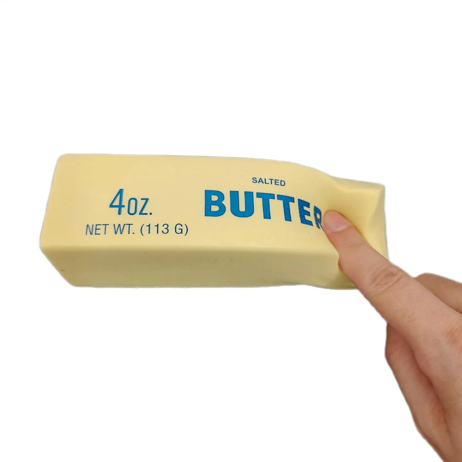 1개 안티스트레스 버터 스틱 스트레스 및 불안 완화 장난감 슬로우 라이징 스퀴시즈 스퀴즈 엘라스틱 치즈 스틱 장난감