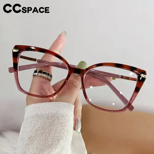 56772 Nueva moda ojo de gato montura de gafas ópticas cuadrado de gran tamaño Anti azul gafas de ordenador gafas graduadas