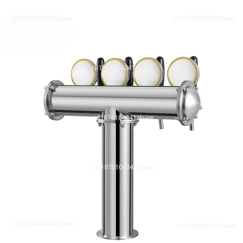 Tower Stainless Steel 4 Tap Tower 85mm Beer Dispensing Equipment Draft Beer Tower (Polished)