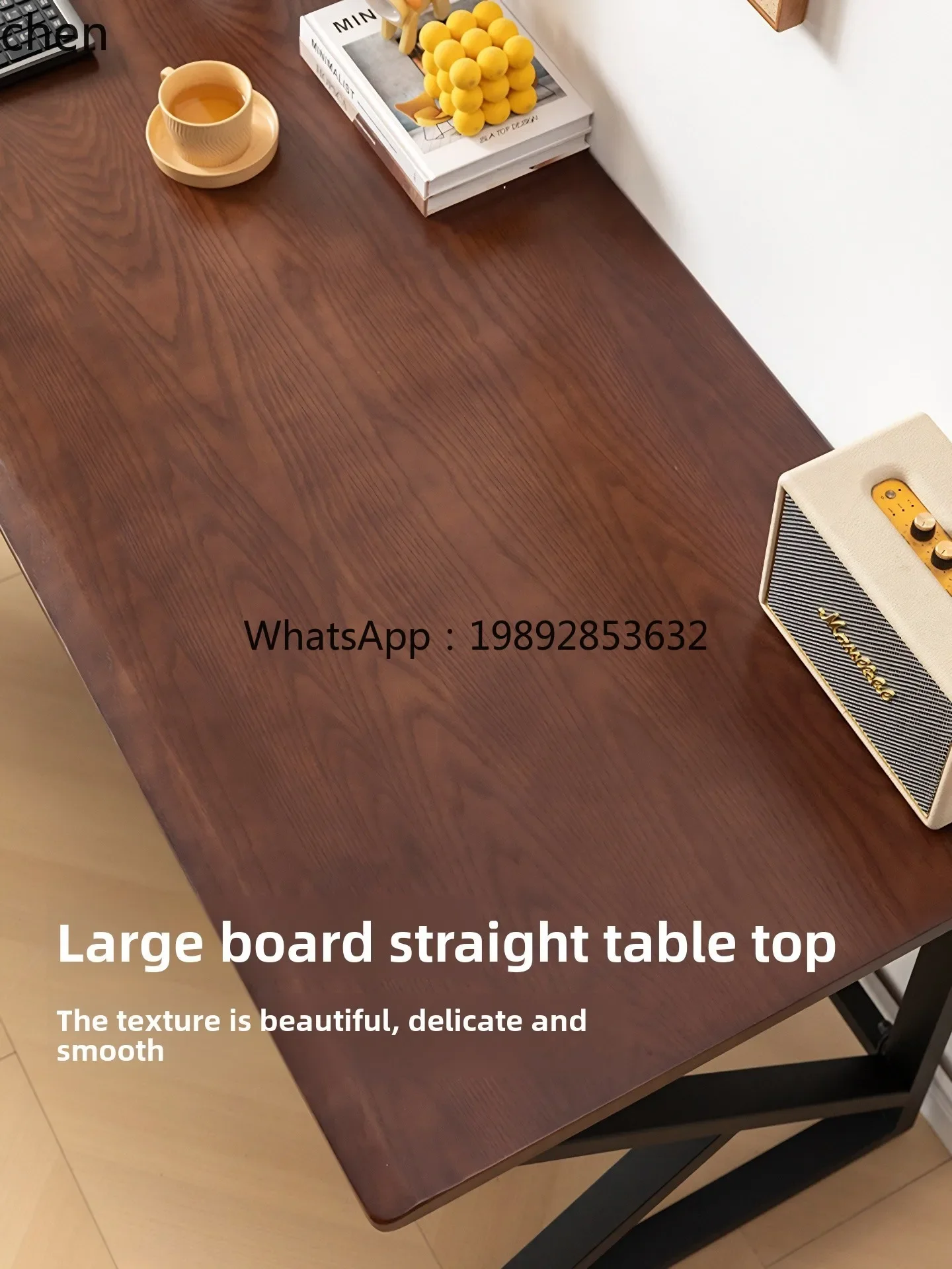 AA   Wood Solid Wood Desktop Computer Desk Living Room Large  Log Workbench