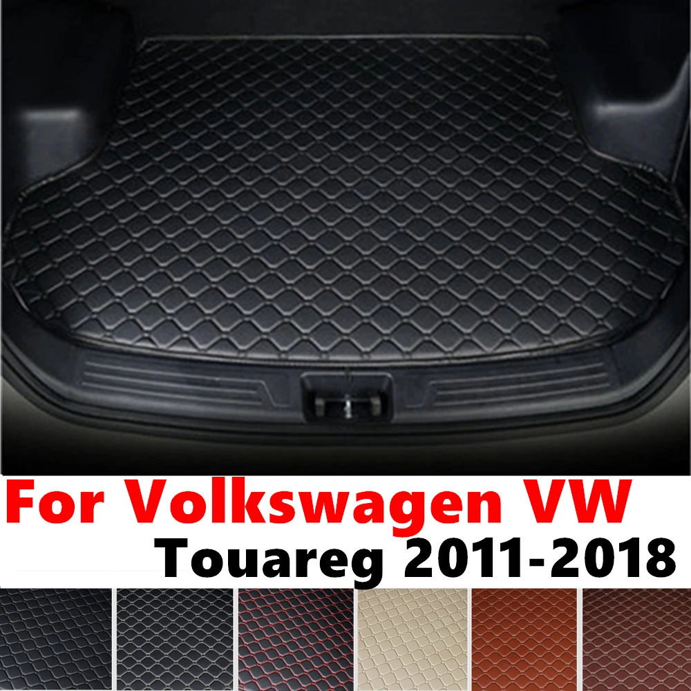 

Коврик для багажника автомобиля для Volkswagen VW Touareg 2018 2017 2016 15-2011, Задняя подкладка для груза, аксессуары для интерьера, Задняя подкладка для багажника
