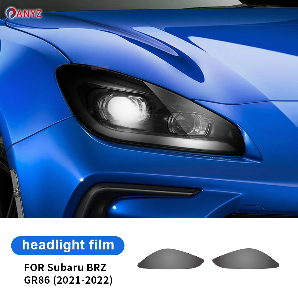 

For Subaru BRZ Toyota GR86 2021 2022-2024 Car Headlight Protection Tint Film Smoke Black TPU Transparent Sticker Accessories