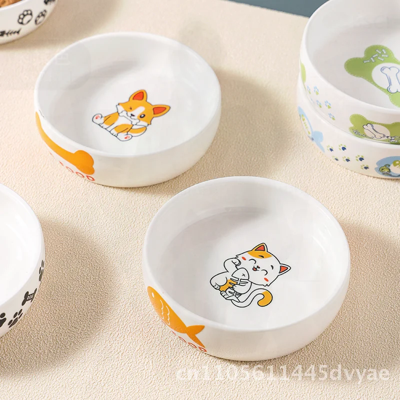 

Керамическая миска для корма для собак, товары для домашних животных оптом и в розницу, точечная поставка, миска для кошек типа E F, доступна для разных возрастов и