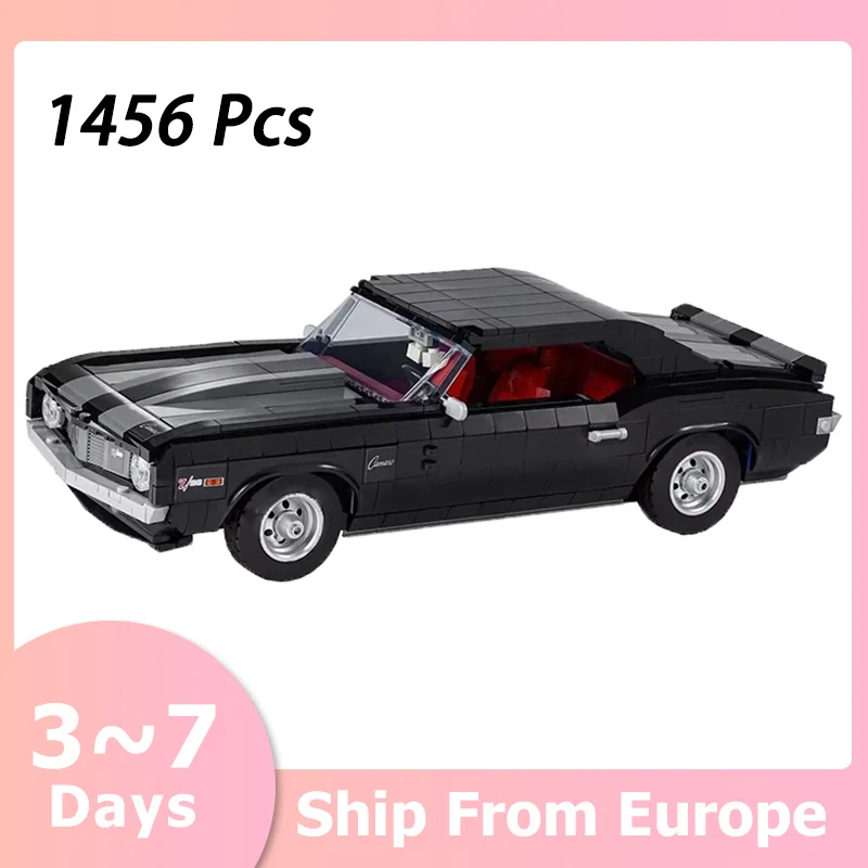 1456 pièces créativité noir voiture bloc de construction ensemble technologie assemblage jouet garçon enfant adulte anniversaire cadeau de noël Compatible 10304